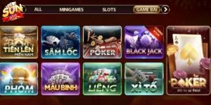 Các trò chơi game bài Sunwin phổ biến nhất